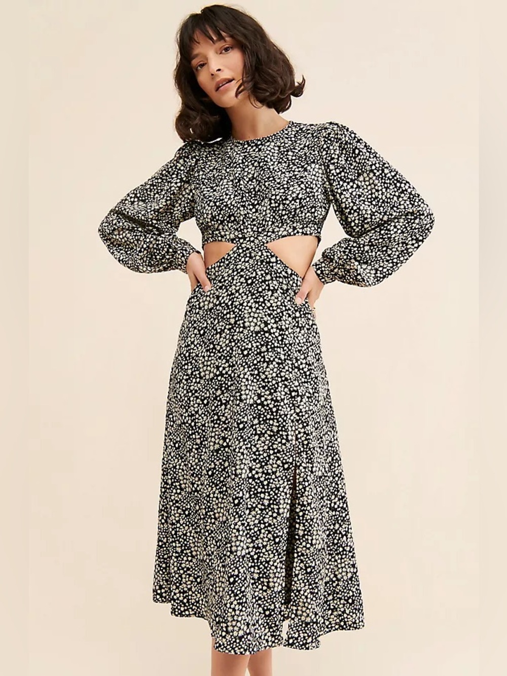 ASTR the Label Tie-Back Cut-Out Dress